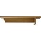 Ekena Millwork Heaton Hidden Support Steel Bracket w/ 8" Support Depth, Hammered Gold 3"W x 12"D x 2"H BKTM03X12X02HEHGO - alternate 8